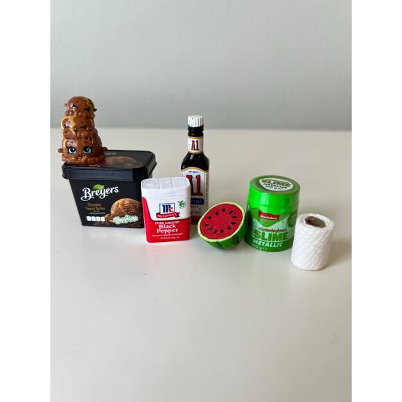 Mini Chrome Shopping Cart Silver Pink 4.5" Tall Storage Utility Toy Lot - Picture 5 of 11